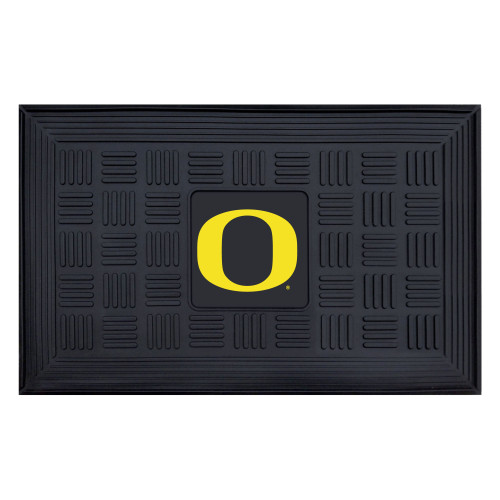 University of Oregon - Oregon Ducks Medallion Door Mat O Primary Logo Black