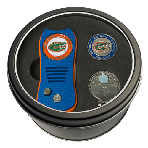 Florida Gators Tin Gift Set with Switchfix Divot Tool, Cap Clip, and Ball Marker