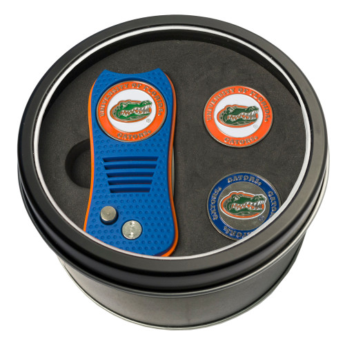 Florida Gators Tin Gift Set with Switchfix Divot Tool and 2 Ball Markers