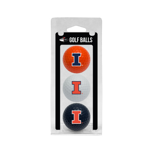 Illinois Fighting Illini 3 Golf Ball Pack
