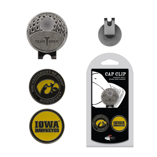 Iowa Hawkeyes Cap Clip With 2 Golf Ball Markers