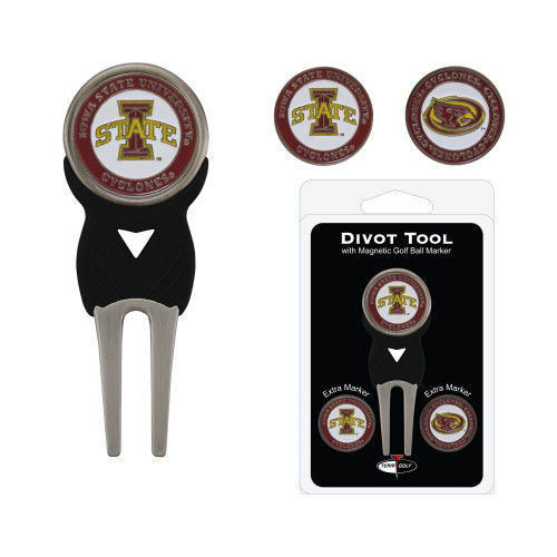 Iowa State Cyclones Divot Tool Pack With 3 Golf Ball Markers