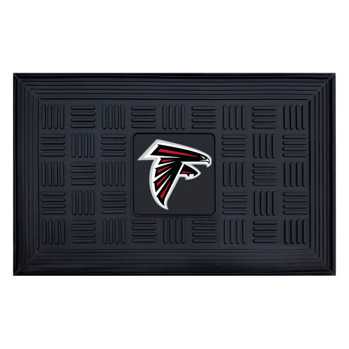 Atlanta Falcons Medallion Door Mat Falcon Primary Logo Black