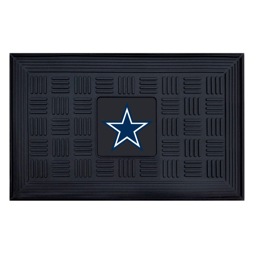 Dallas Cowboys Medallion Door Mat Star Primary Logo Black