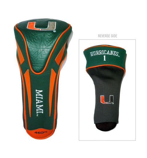 Miami Hurricanes Single Apex Driver Head Cover