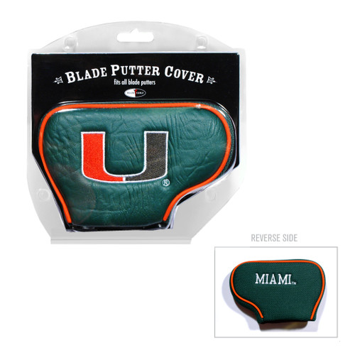 Miami Hurricanes Golf Blade Putter Cover