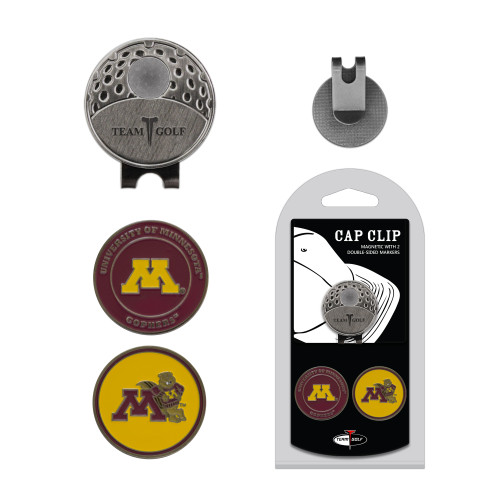 Minnesota Golden Gophers Cap Clip With 2 Golf Ball Markers
