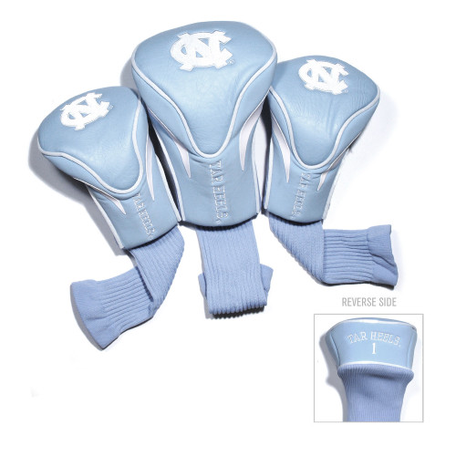 North Carolina Tar Heels 3 Pack Contour Head Covers