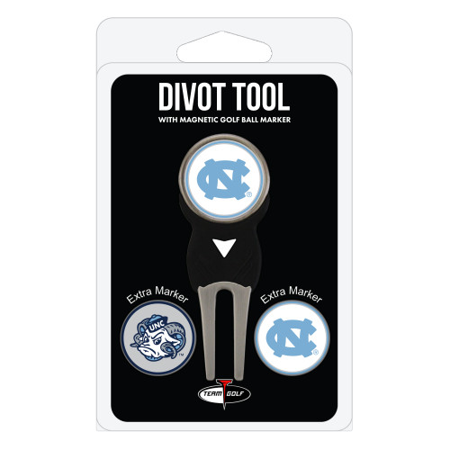 North Carolina Tar Heels Divot Tool Pack With 3 Golf Ball Markers
