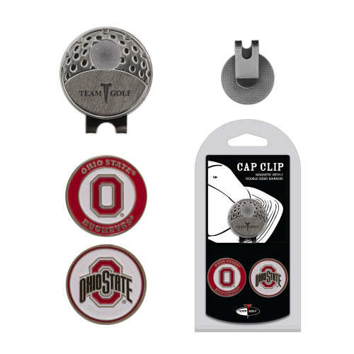 Ohio State Buckeyes Cap Clip With 2 Golf Ball Markers