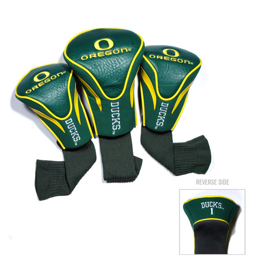 Oregon Ducks 3 Pack Contour Head Covers