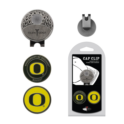 Oregon Ducks Cap Clip With 2 Golf Ball Markers