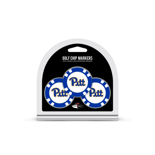 Pitt Panthers 3 Pack Golf Chip Ball Markers