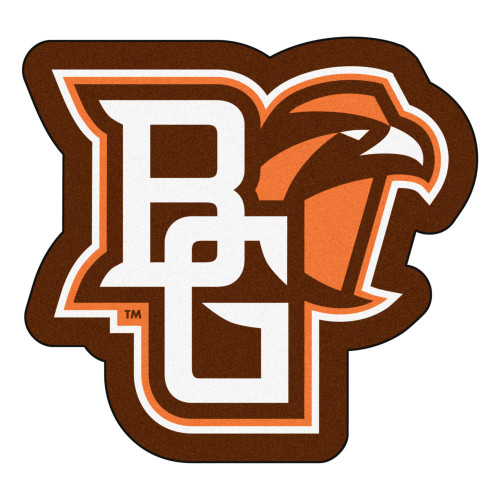 Bowling Green State University - Bowling Green Falcons Mascot Mat Peekaboo Primary Logo Brown