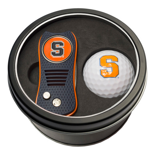 Syracuse Orange Tin Gift Set with Switchfix Divot Tool and Golf Ball