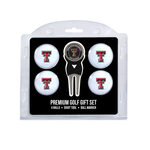 Texas Tech Red Raiders 4 Golf Ball And Divot Tool Set