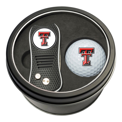 Texas Tech Red Raiders Tin Gift Set with Switchfix Divot Tool and Golf Ball