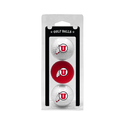 Utah Utes 3 Golf Ball Pack