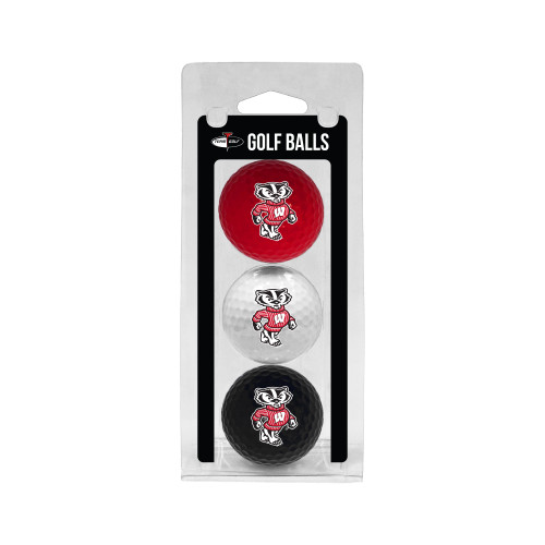 Wisconsin Badgers 3 Golf Ball Pack