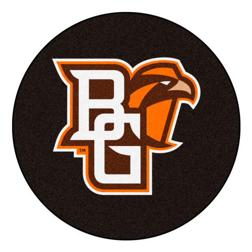 Bowling Green State University - Bowling Green Falcons Puck Mat Peekaboo Primary Logo Black