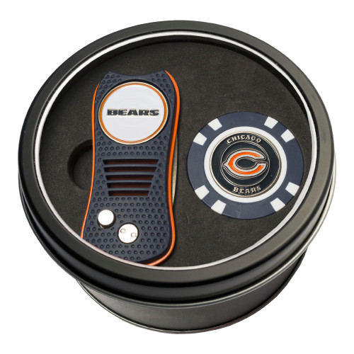 Chicago Bears Tin Gift Set with Switchfix Divot Tool and Golf Chip