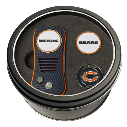 Chicago Bears Tin Gift Set with Switchfix Divot Tool and 2 Ball Markers