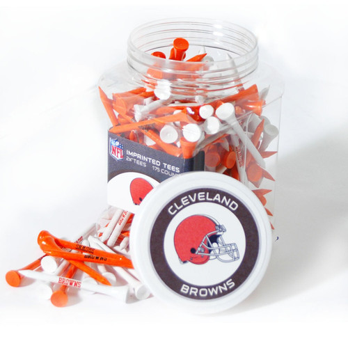 Cleveland Browns Jar Of 175 Golf Tees