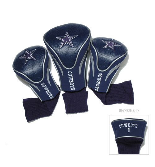 Dallas Cowboys 3 Pack Contour Head Covers