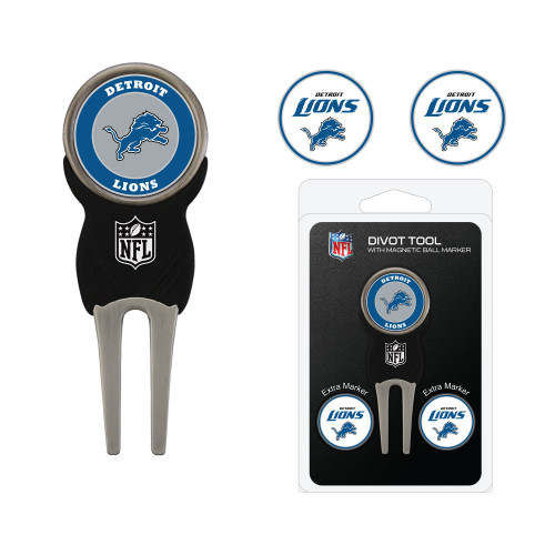 Detroit Lions Divot Tool Pack With 3 Golf Ball Markers