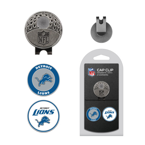 Detroit Lions Cap Clip With 2 Golf Ball Markers