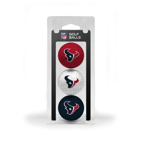 Houston Texans 3 Golf Ball Pack