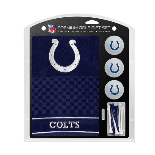 Indianapolis Colts Embroidered Golf Towel, 3 Golf Ball, and Golf Tee Set
