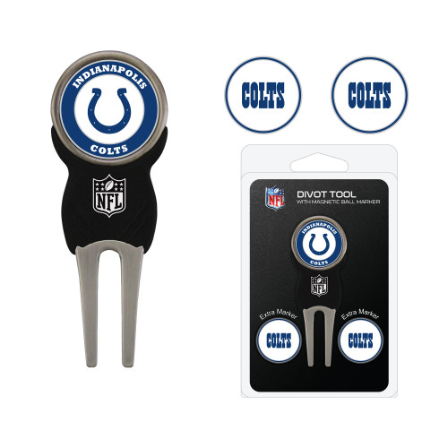 Indianapolis Colts Divot Tool Pack With 3 Golf Ball Markers