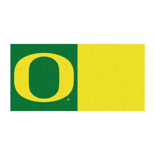University of Oregon - Oregon Ducks Team Carpet Tiles O Primary Logo Green