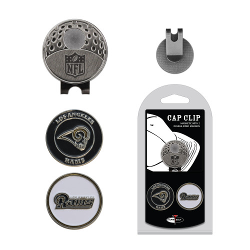 Los Angeles Rams Cap Clip With 2 Golf Ball Markers