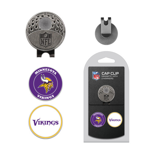 Minnesota Vikings Cap Clip With 2 Golf Ball Markers