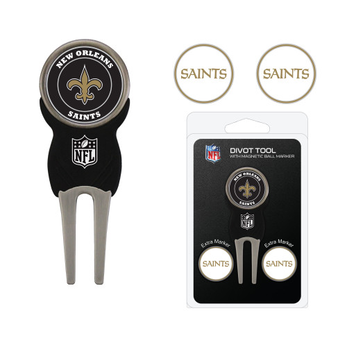 New Orleans Saints Divot Tool Pack With 3 Golf Ball Markers