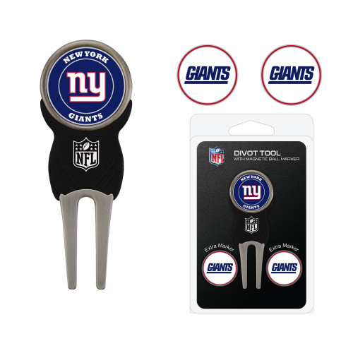 New York Giants Divot Tool Pack With 3 Golf Ball Markers