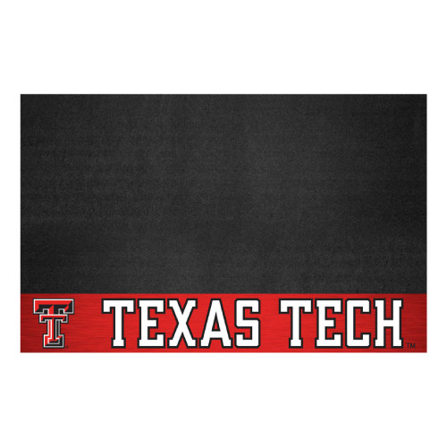 Texas Tech University - Texas Tech Red Raiders Grill Mat Double T Primary Logo and Wordmark Red