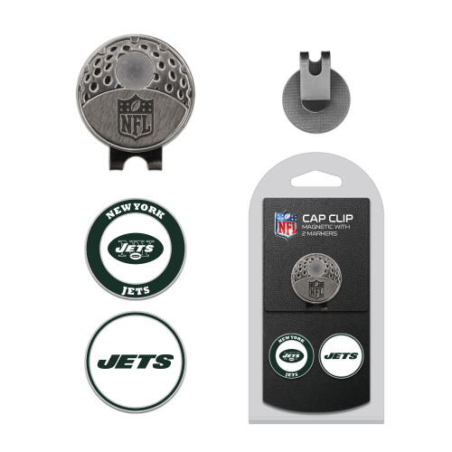 New York Jets Cap Clip With 2 Golf Ball Markers