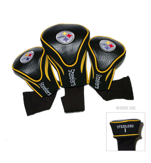 Pittsburgh Steelers 3 Pack Contour Head Covers