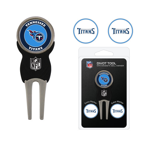 Tennessee Titans Divot Tool Pack With 3 Golf Ball Markers