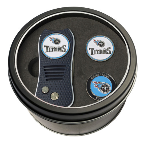 Tennessee Titans Tin Gift Set with Switchfix Divot Tool and 2 Ball Markers