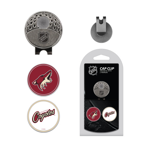 Arizona Coyotes Cap Clip With 2 Golf Ball Markers