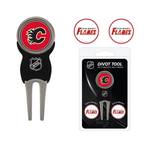 Calgary Flames Divot Tool Pack With 3 Golf Ball Markers
