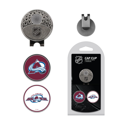 Colorado Avalanche Cap Clip With 2 Golf Ball Markers