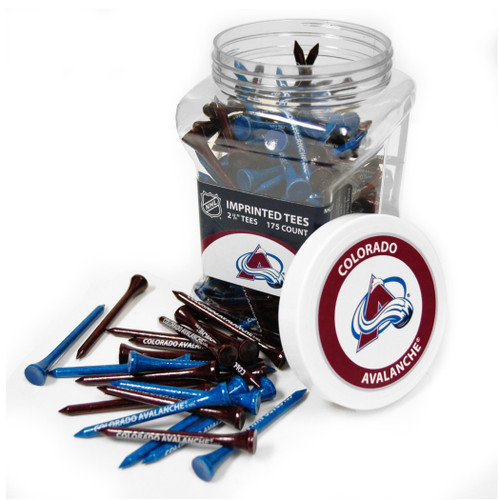 Colorado Avalanche Jar Of 175 Golf Tees