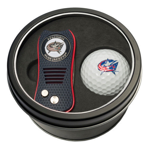 Columbus Blue Jackets Tin Gift Set with Switchfix Divot Tool and Golf Ball