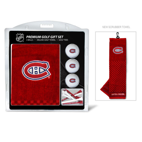 Montreal Canadiens Embroidered Golf Towel, 3 Golf Ball, and Golf Tee Set