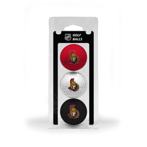 Ottawa Senators 3 Golf Ball Pack